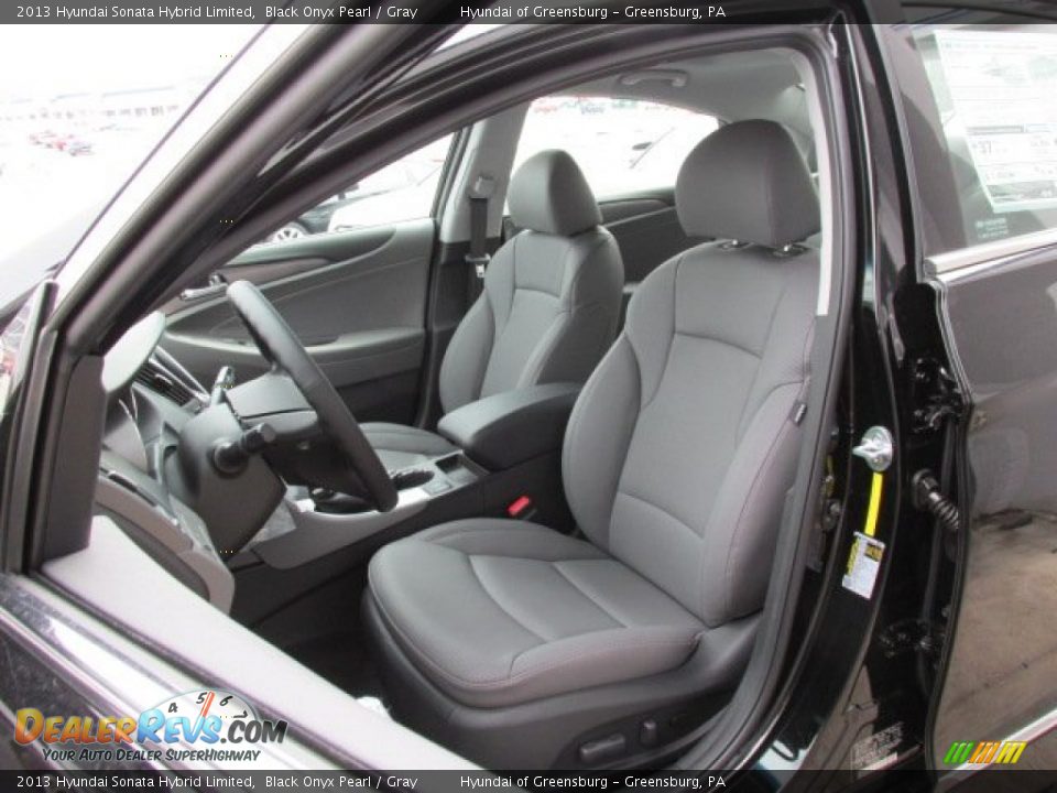 Front Seat of 2013 Hyundai Sonata Hybrid Limited Photo #11