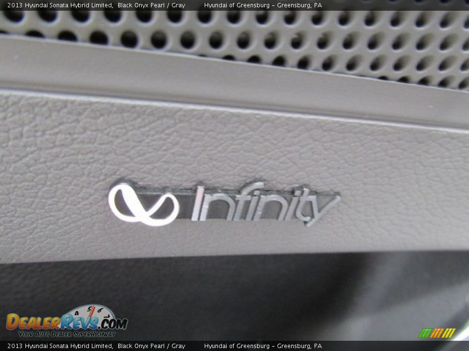 2013 Hyundai Sonata Hybrid Limited Black Onyx Pearl / Gray Photo #13