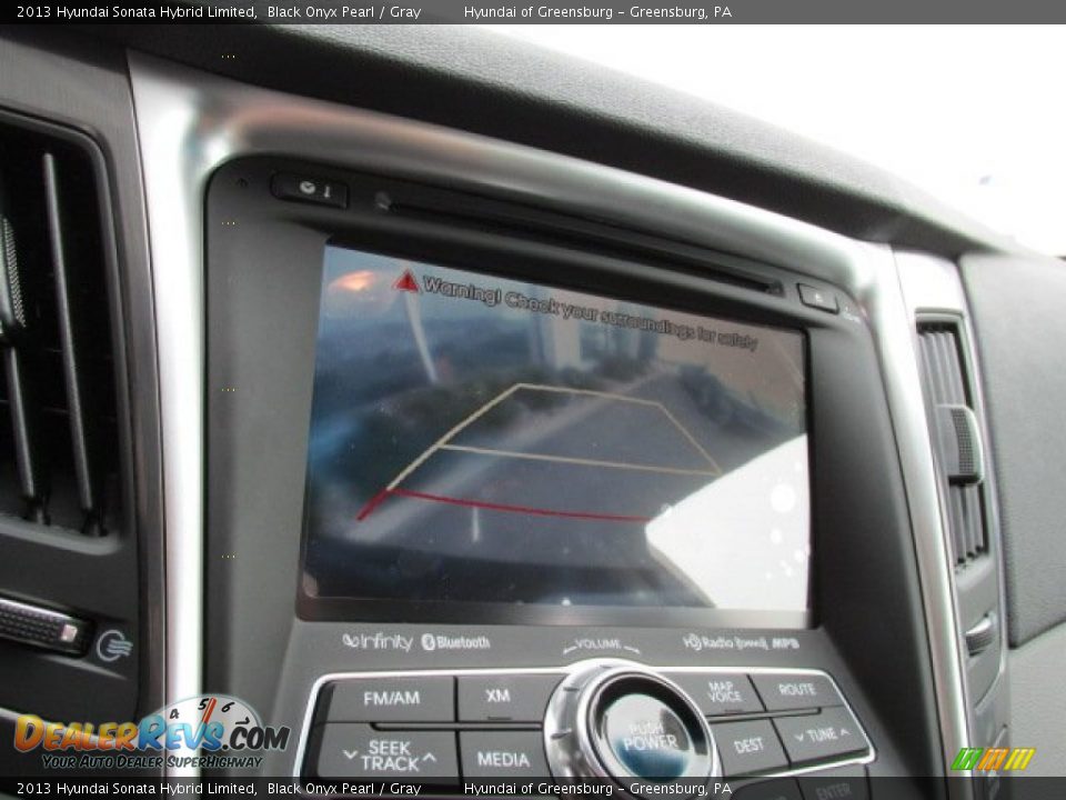 2013 Hyundai Sonata Hybrid Limited Black Onyx Pearl / Gray Photo #15
