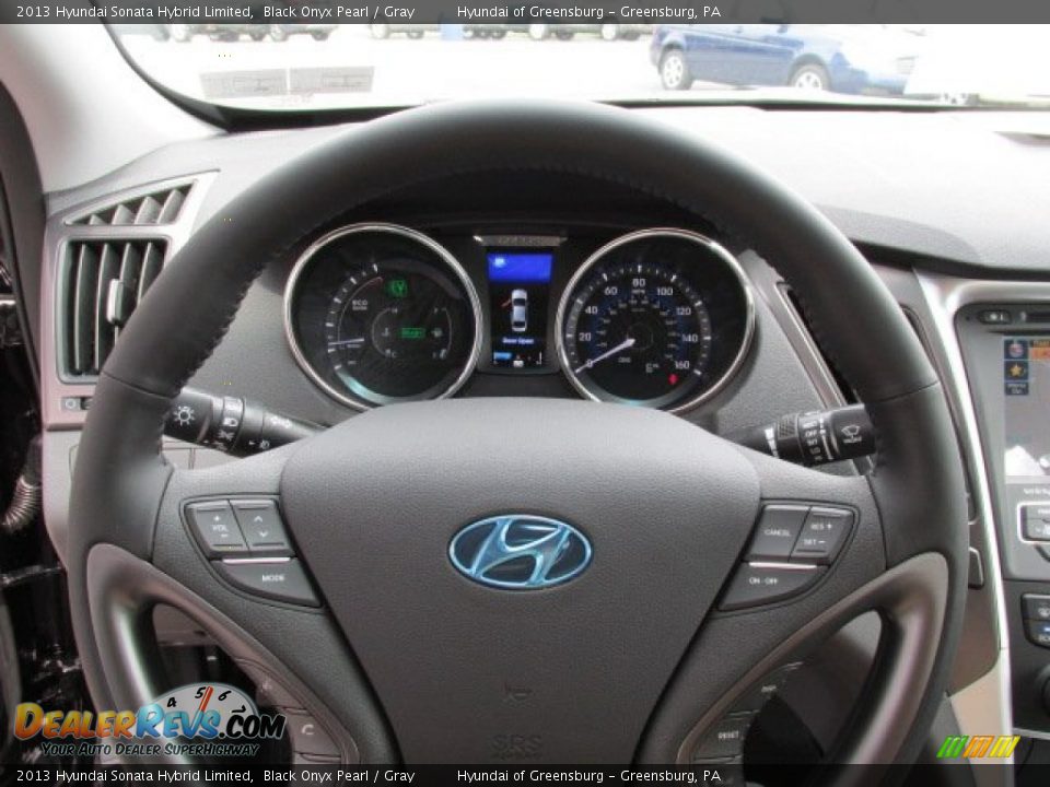 2013 Hyundai Sonata Hybrid Limited Steering Wheel Photo #16