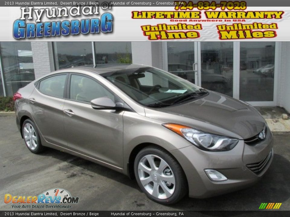 2013 Hyundai Elantra Limited Desert Bronze / Beige Photo #1