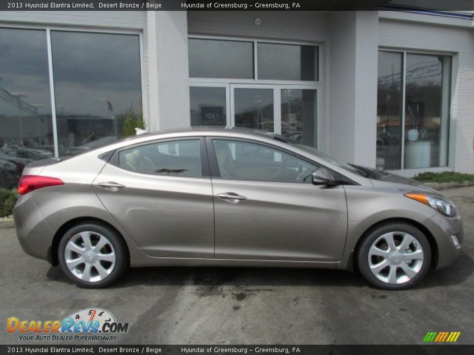 2013 Hyundai Elantra Limited Desert Bronze / Beige Photo #2