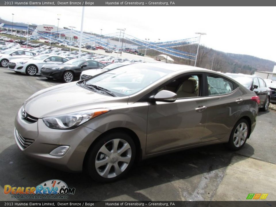 2013 Hyundai Elantra Limited Desert Bronze / Beige Photo #4