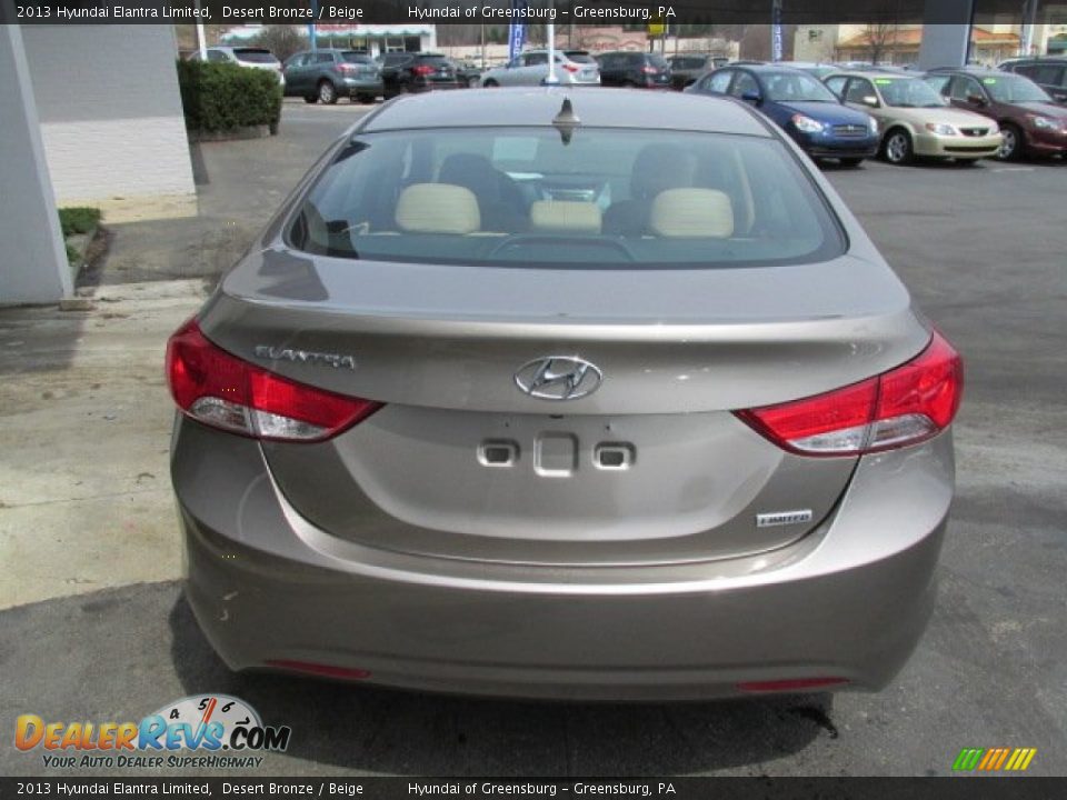 2013 Hyundai Elantra Limited Desert Bronze / Beige Photo #5