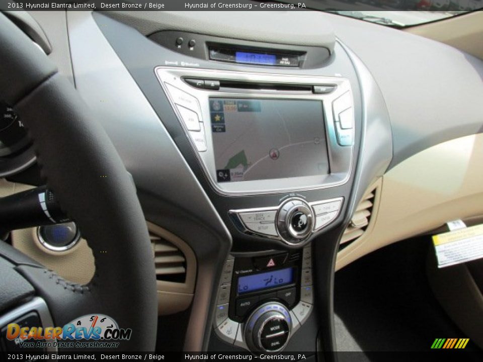 2013 Hyundai Elantra Limited Desert Bronze / Beige Photo #8