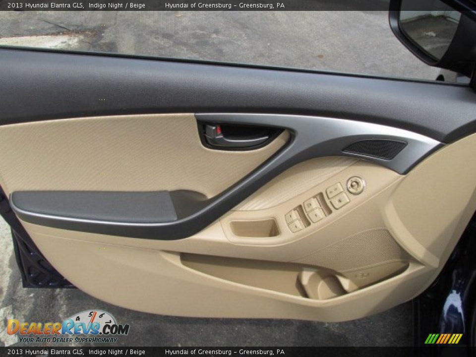 2013 Hyundai Elantra GLS Indigo Night / Beige Photo #6