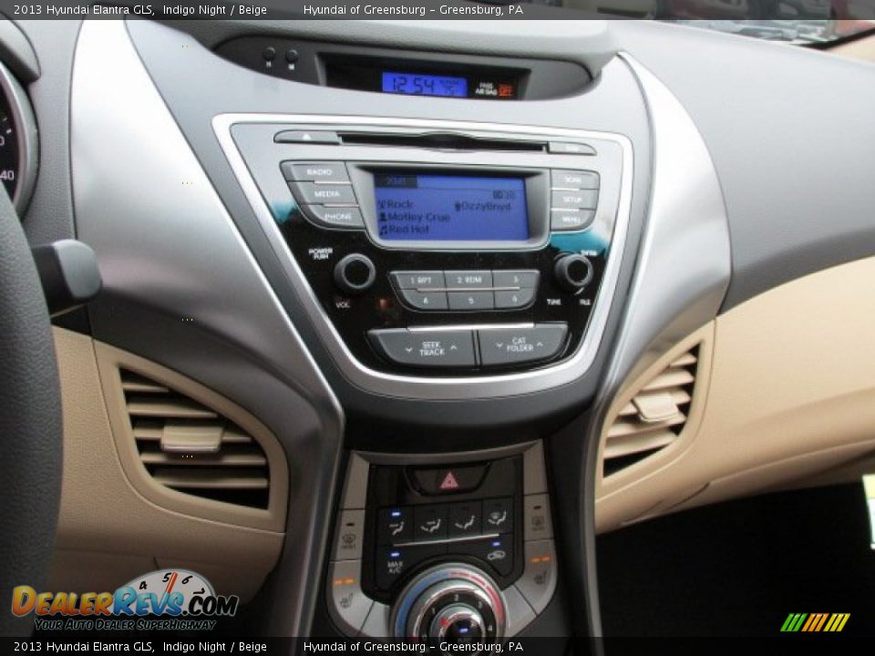 2013 Hyundai Elantra GLS Indigo Night / Beige Photo #8