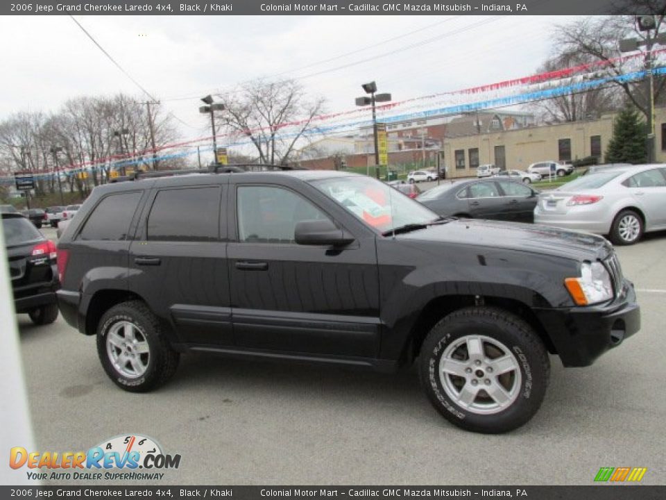2006 Jeep Grand Cherokee Laredo 4x4 Black / Khaki Photo #7
