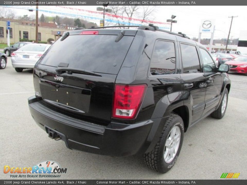 2006 Jeep Grand Cherokee Laredo 4x4 Black / Khaki Photo #8