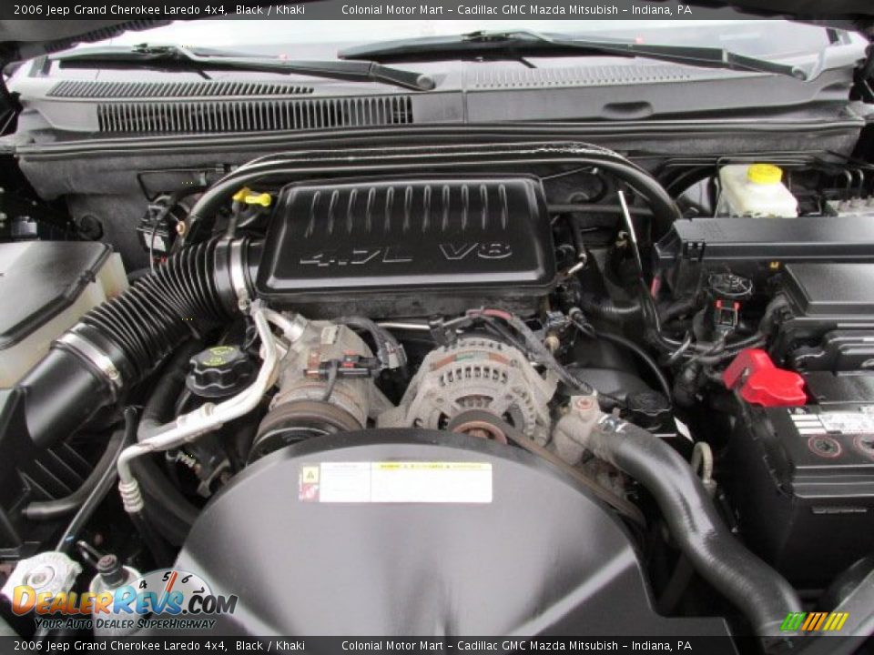 2006 Jeep Grand Cherokee Laredo 4x4 Black / Khaki Photo #10