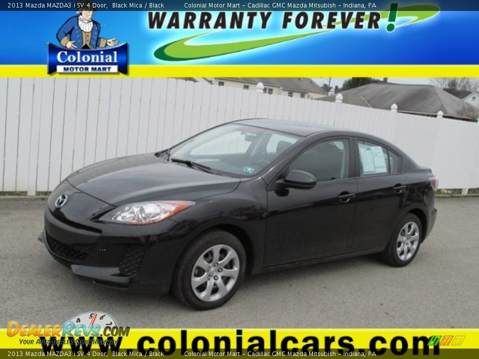 2013 Mazda MAZDA3 i SV 4 Door Black Mica / Black Photo #1