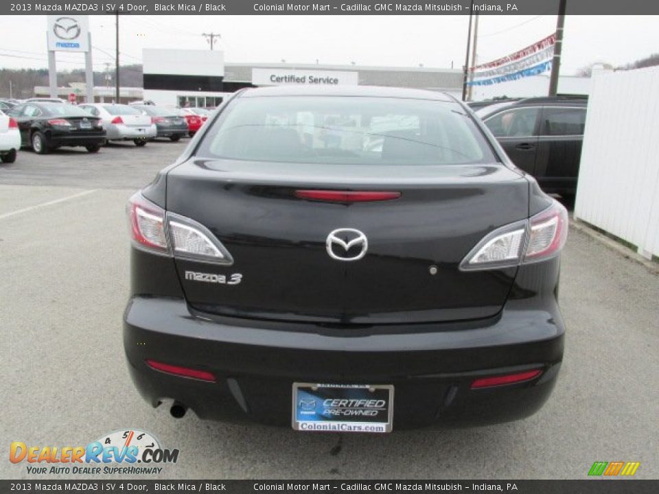 2013 Mazda MAZDA3 i SV 4 Door Black Mica / Black Photo #7