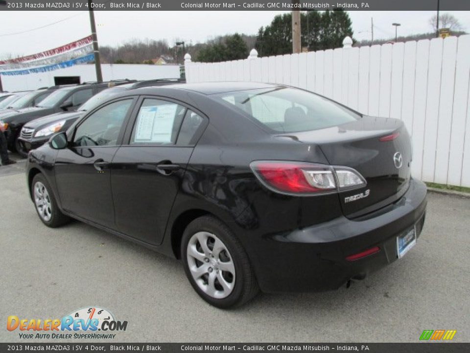 2013 Mazda MAZDA3 i SV 4 Door Black Mica / Black Photo #8