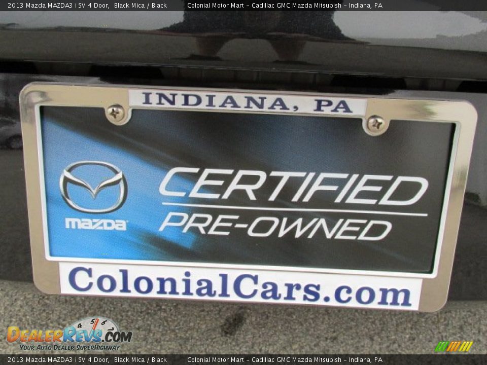 2013 Mazda MAZDA3 i SV 4 Door Black Mica / Black Photo #9