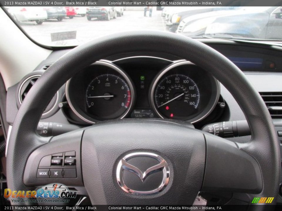 2013 Mazda MAZDA3 i SV 4 Door Black Mica / Black Photo #17