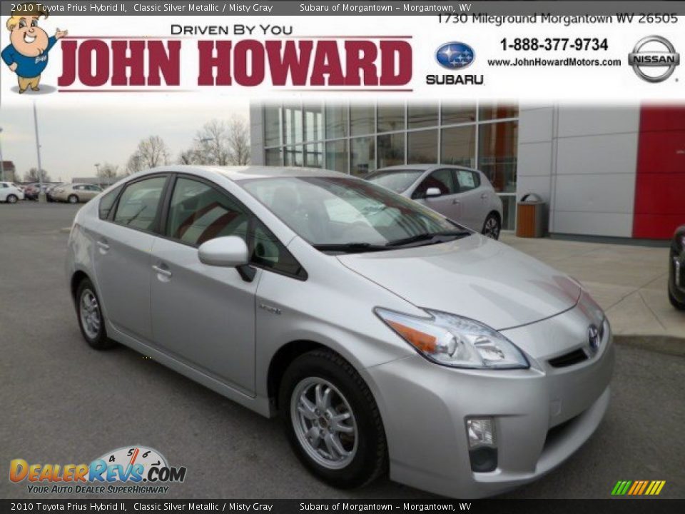 2010 Toyota Prius Hybrid II Classic Silver Metallic / Misty Gray Photo #1