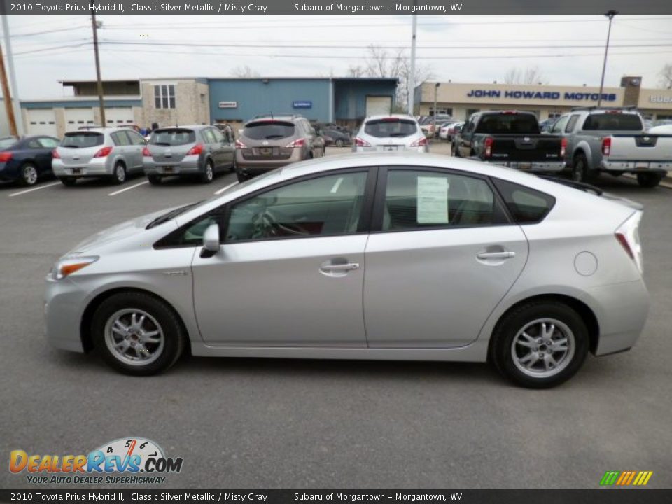 2010 Toyota Prius Hybrid II Classic Silver Metallic / Misty Gray Photo #8