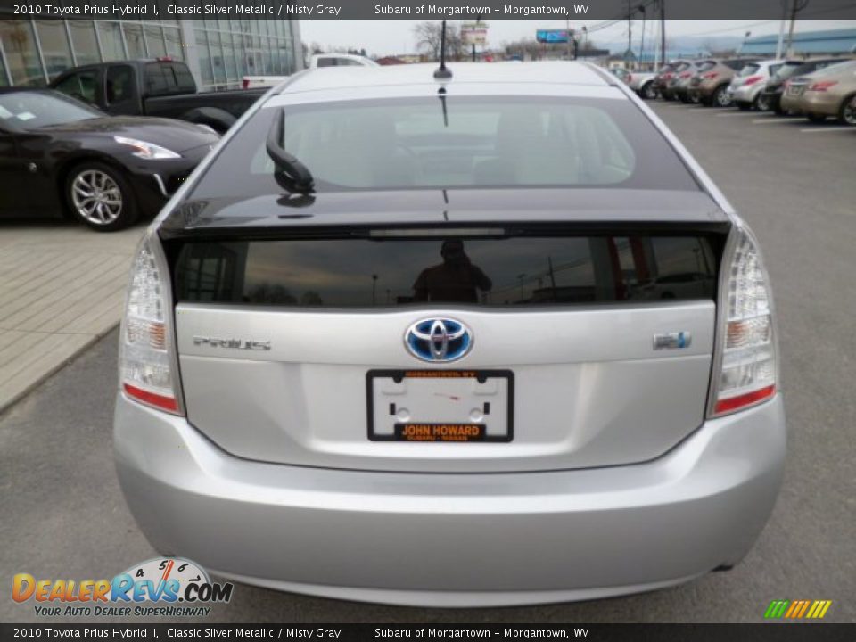 2010 Toyota Prius Hybrid II Classic Silver Metallic / Misty Gray Photo #10
