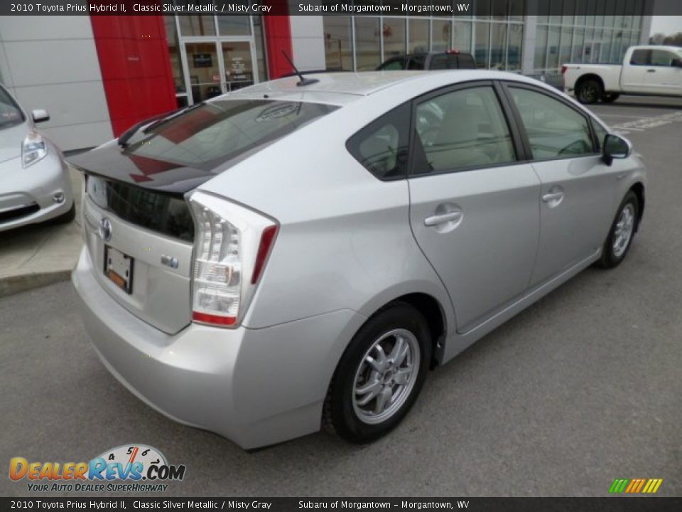 2010 Toyota Prius Hybrid II Classic Silver Metallic / Misty Gray Photo #11
