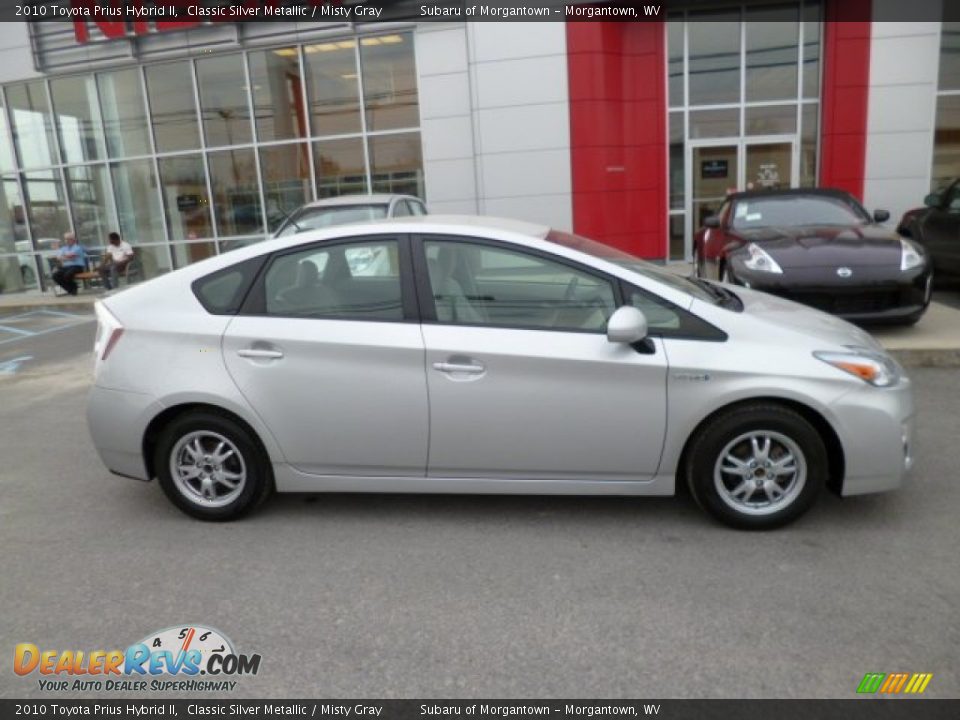 2010 Toyota Prius Hybrid II Classic Silver Metallic / Misty Gray Photo #12