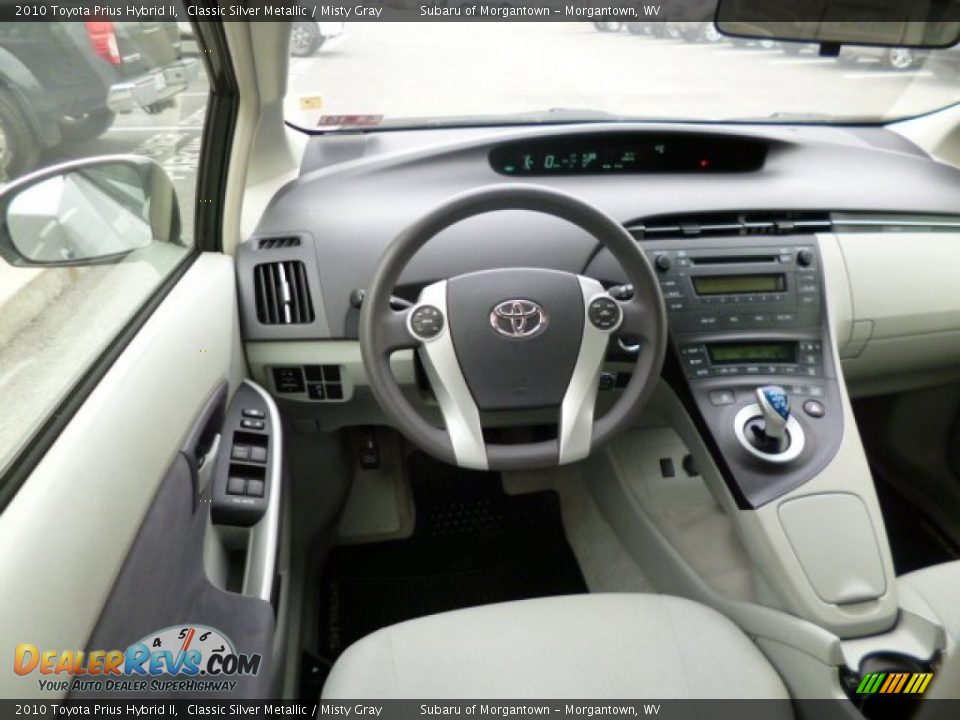 2010 Toyota Prius Hybrid II Classic Silver Metallic / Misty Gray Photo #16