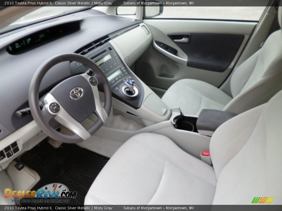 2010 Toyota Prius Hybrid II Classic Silver Metallic / Misty Gray Photo #17