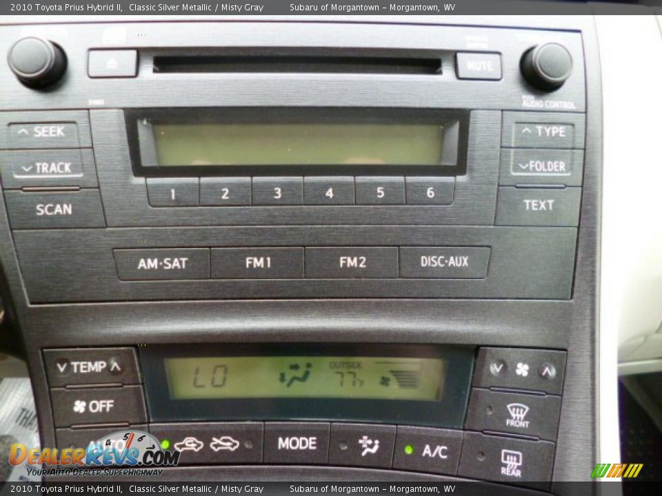 2010 Toyota Prius Hybrid II Classic Silver Metallic / Misty Gray Photo #19