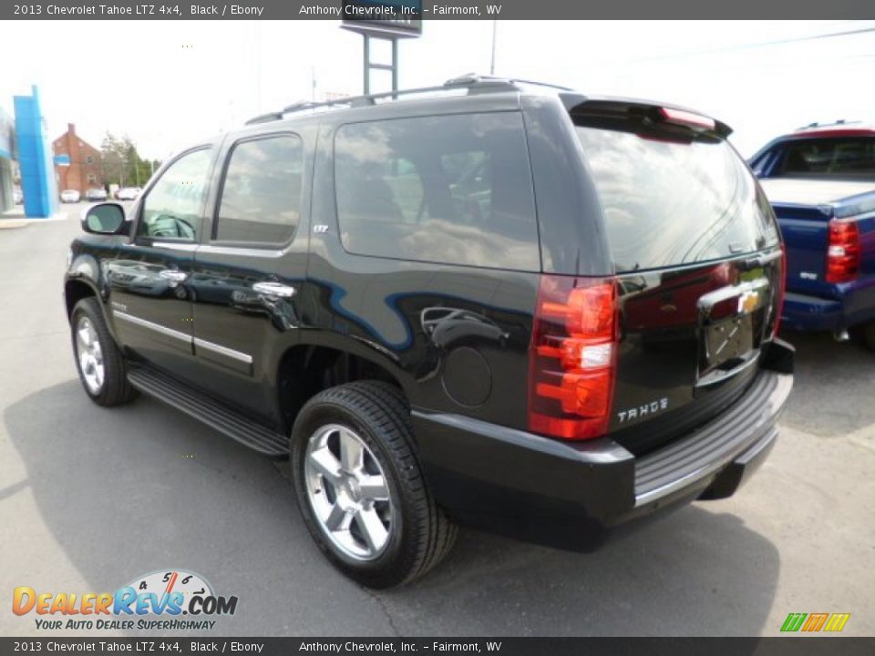 2013 Chevrolet Tahoe LTZ 4x4 Black / Ebony Photo #4