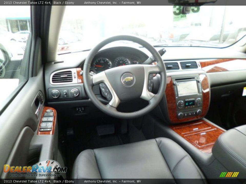 2013 Chevrolet Tahoe LTZ 4x4 Black / Ebony Photo #14