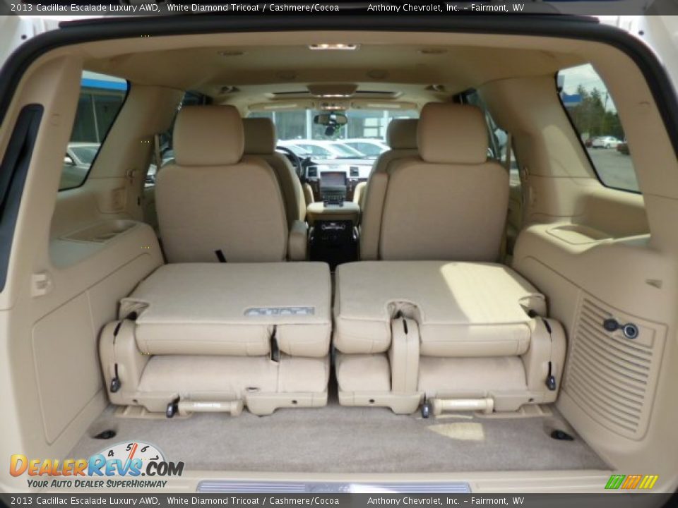2013 Cadillac Escalade Luxury AWD White Diamond Tricoat / Cashmere/Cocoa Photo #12