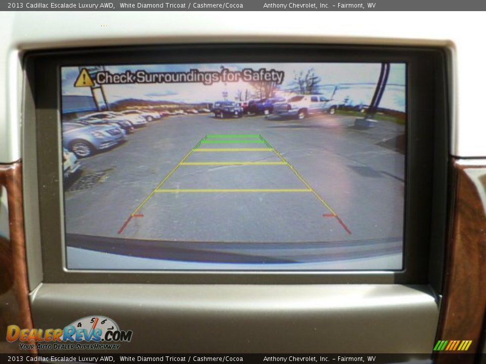 2013 Cadillac Escalade Luxury AWD White Diamond Tricoat / Cashmere/Cocoa Photo #18