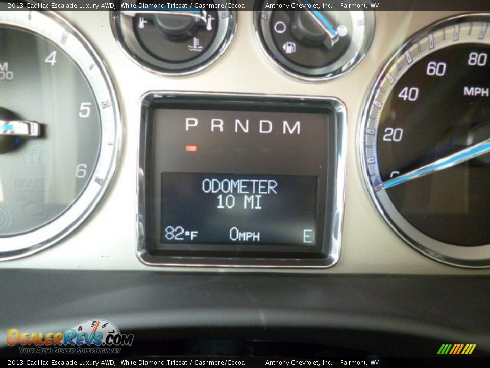 2013 Cadillac Escalade Luxury AWD White Diamond Tricoat / Cashmere/Cocoa Photo #20