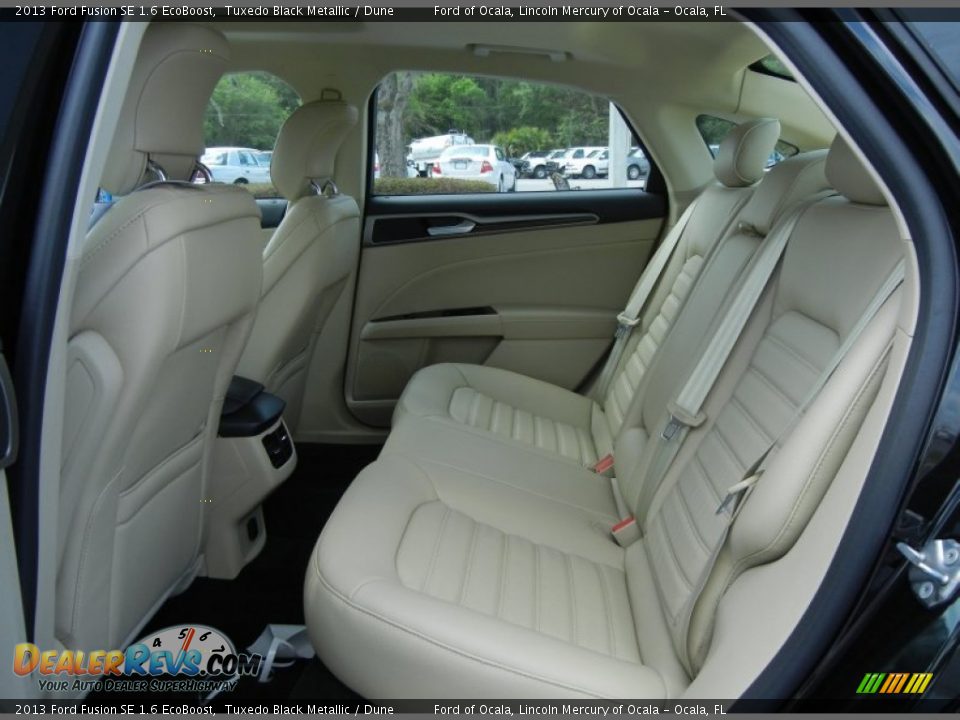 2013 Ford Fusion SE 1.6 EcoBoost Tuxedo Black Metallic / Dune Photo #6