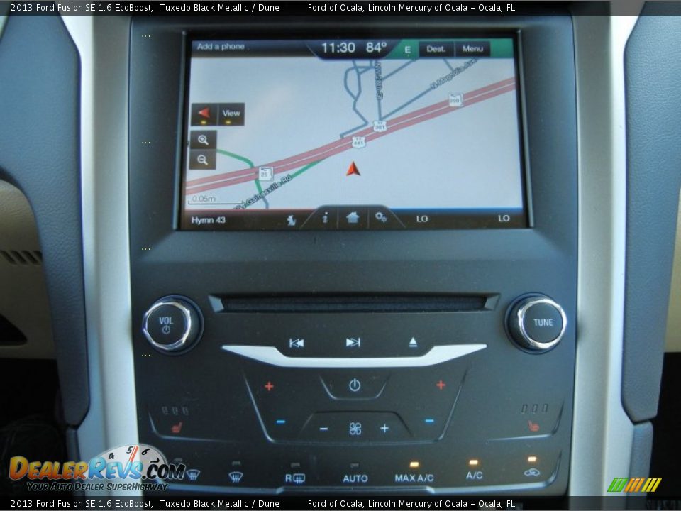2013 Ford Fusion SE 1.6 EcoBoost Tuxedo Black Metallic / Dune Photo #10