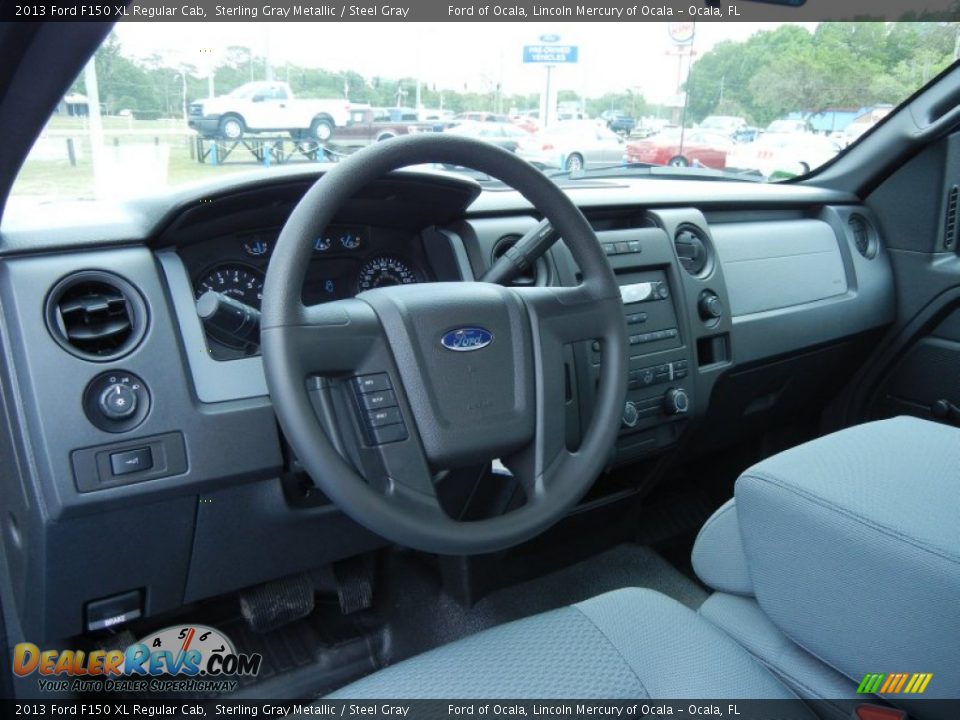 2013 Ford F150 XL Regular Cab Sterling Gray Metallic / Steel Gray Photo #7