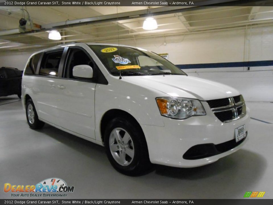 2012 Dodge Grand Caravan SXT Stone White / Black/Light Graystone Photo #3
