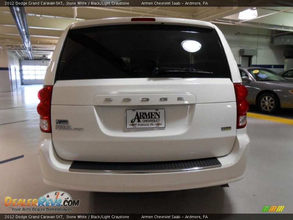 2012 Dodge Grand Caravan SXT Stone White / Black/Light Graystone Photo #6