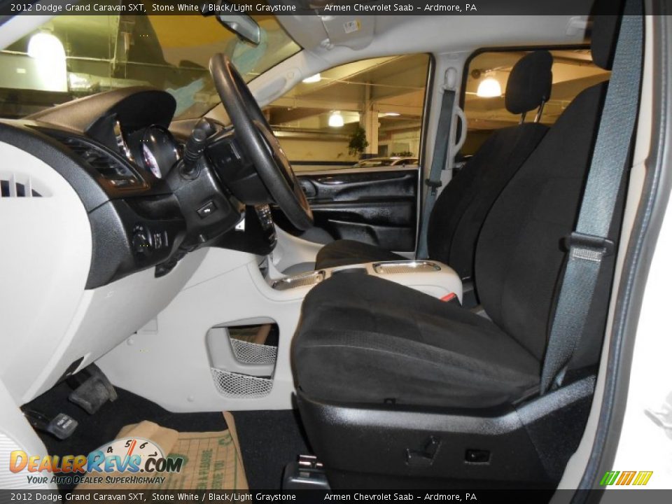 2012 Dodge Grand Caravan SXT Stone White / Black/Light Graystone Photo #10