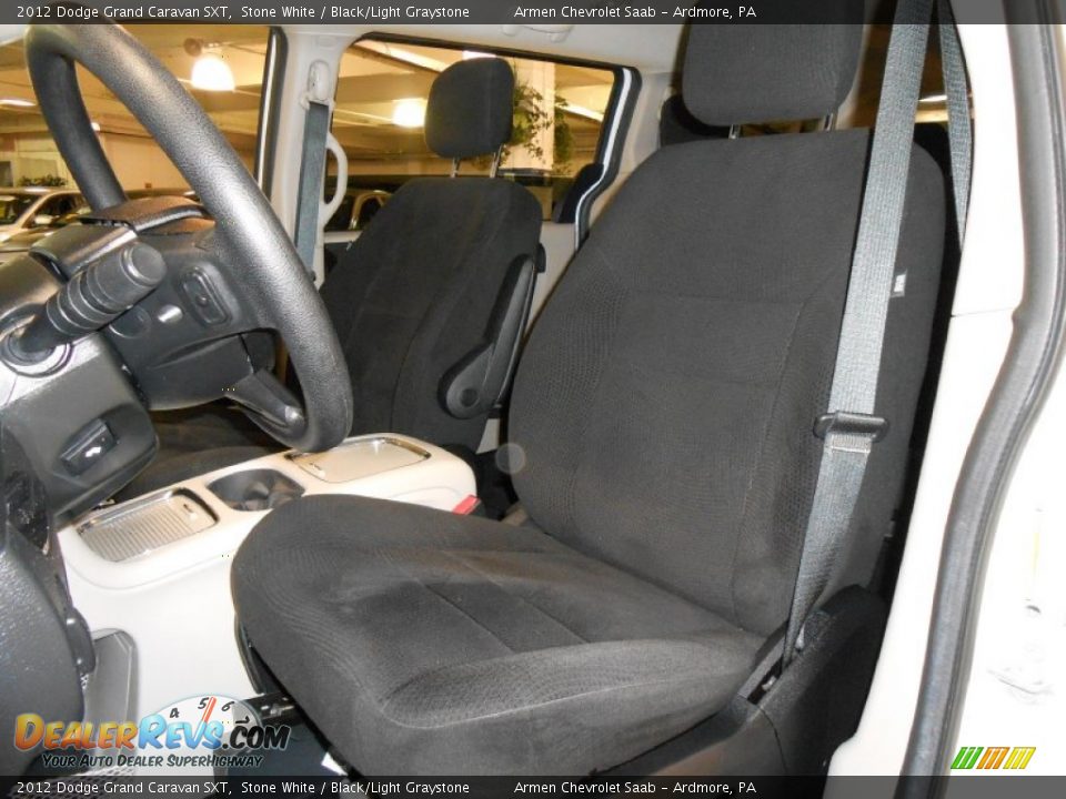 2012 Dodge Grand Caravan SXT Stone White / Black/Light Graystone Photo #11