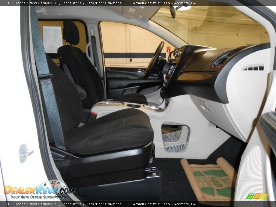 2012 Dodge Grand Caravan SXT Stone White / Black/Light Graystone Photo #13