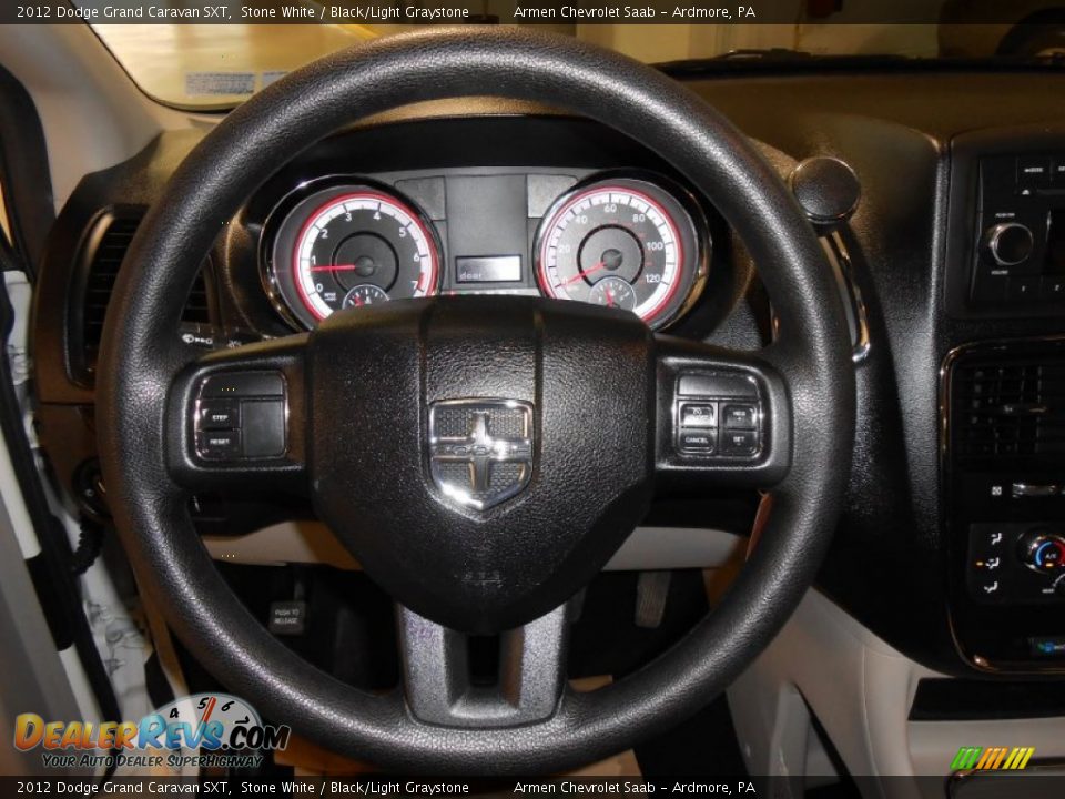 2012 Dodge Grand Caravan SXT Stone White / Black/Light Graystone Photo #24