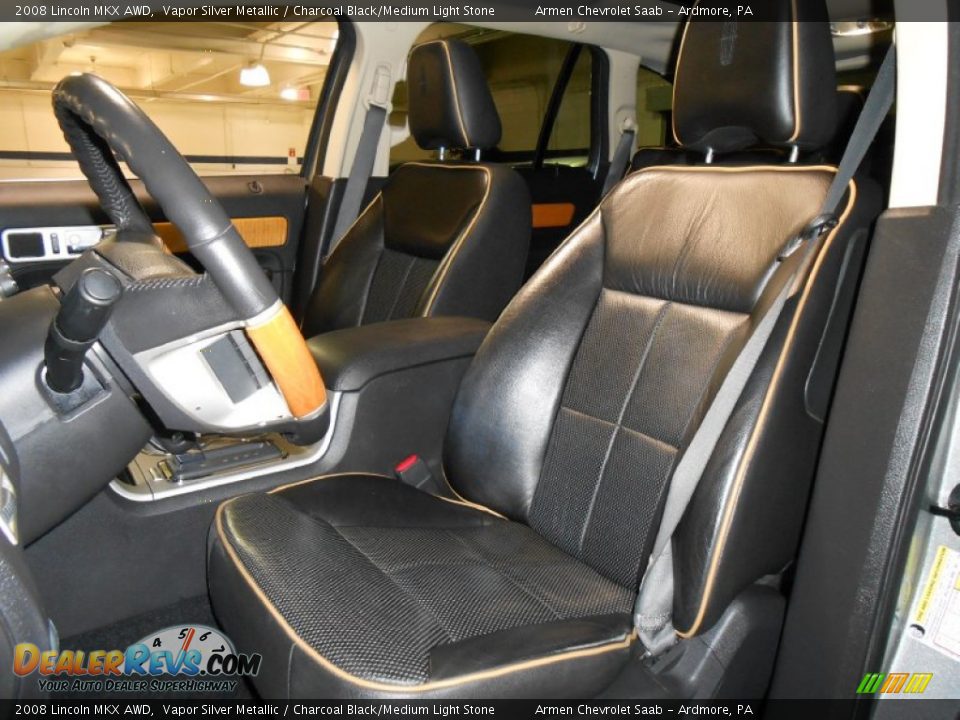 2008 Lincoln MKX AWD Vapor Silver Metallic / Charcoal Black/Medium Light Stone Photo #11
