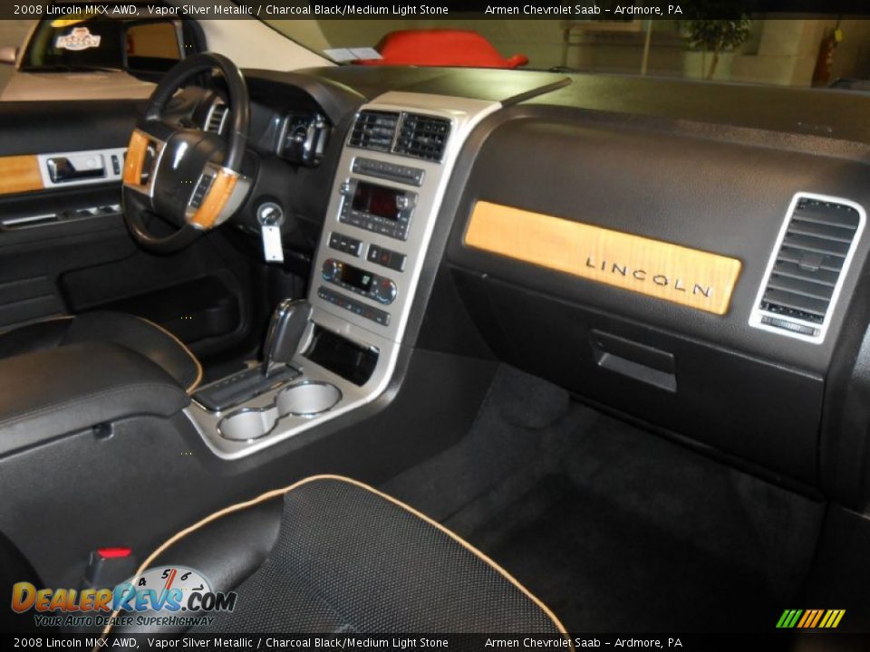 2008 Lincoln MKX AWD Vapor Silver Metallic / Charcoal Black/Medium Light Stone Photo #12