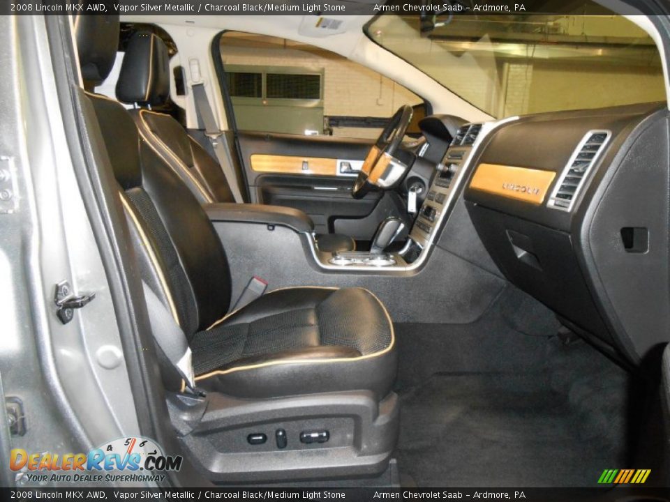 2008 Lincoln MKX AWD Vapor Silver Metallic / Charcoal Black/Medium Light Stone Photo #13