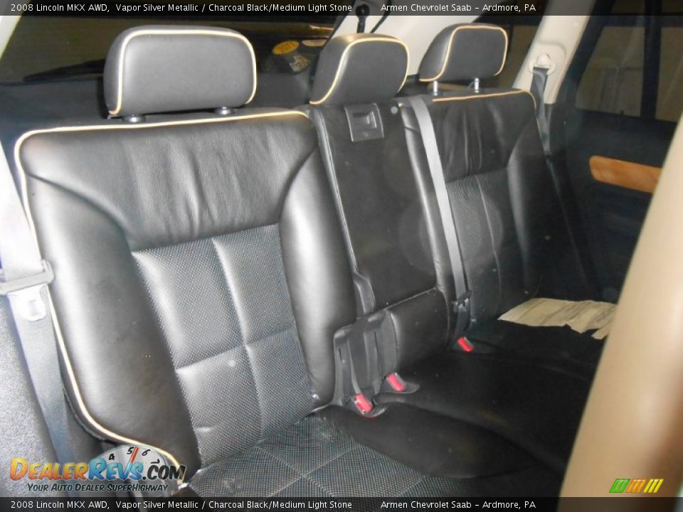 2008 Lincoln MKX AWD Vapor Silver Metallic / Charcoal Black/Medium Light Stone Photo #15