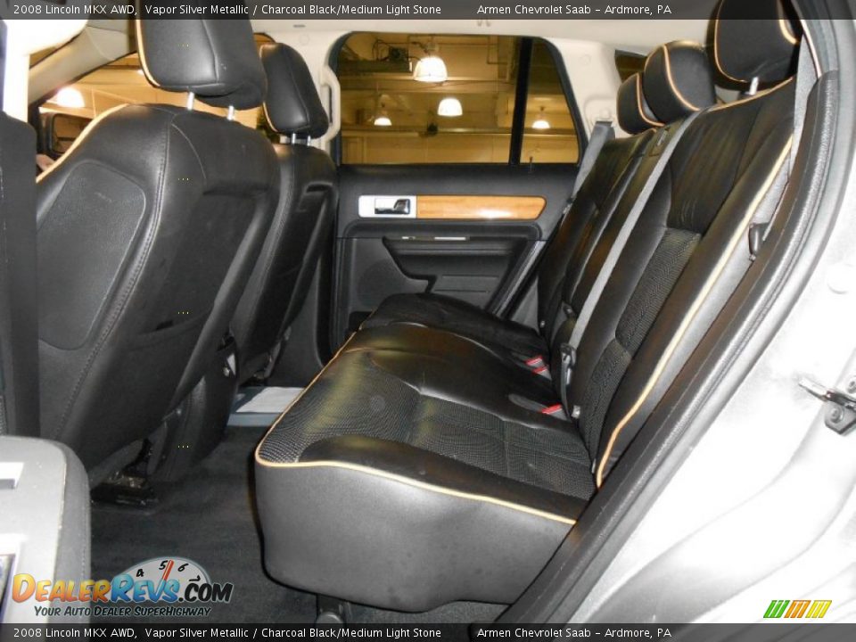 2008 Lincoln MKX AWD Vapor Silver Metallic / Charcoal Black/Medium Light Stone Photo #17