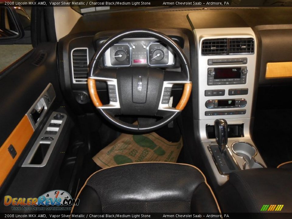 2008 Lincoln MKX AWD Vapor Silver Metallic / Charcoal Black/Medium Light Stone Photo #19