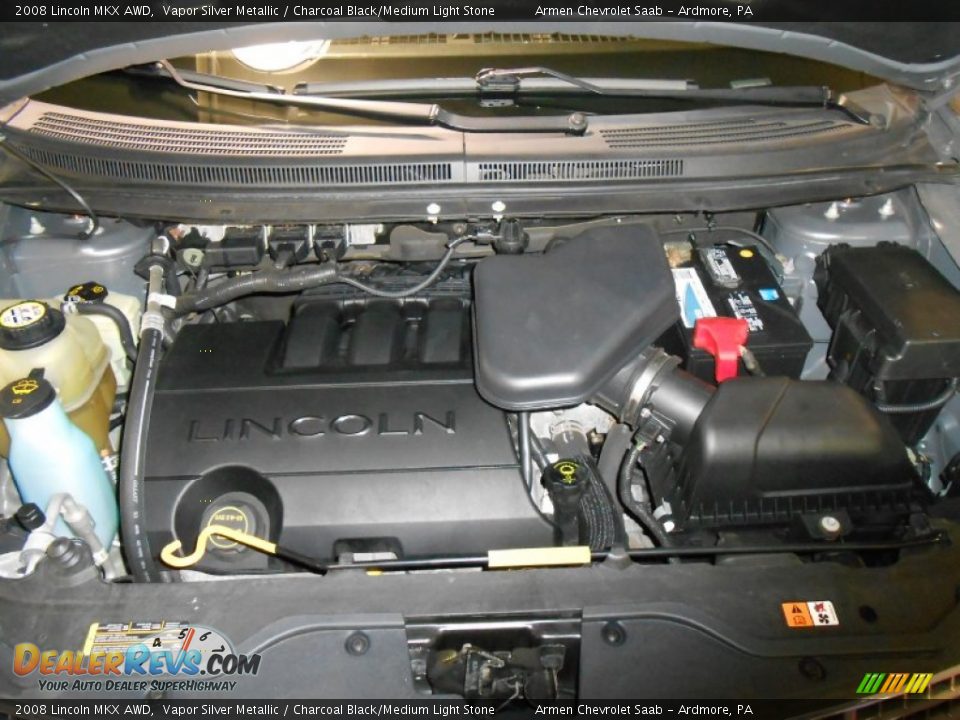 2008 Lincoln MKX AWD Vapor Silver Metallic / Charcoal Black/Medium Light Stone Photo #20