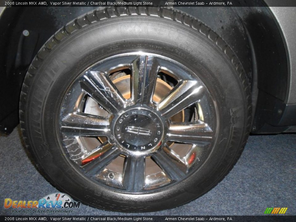 2008 Lincoln MKX AWD Vapor Silver Metallic / Charcoal Black/Medium Light Stone Photo #21