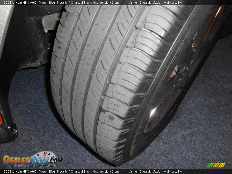 2008 Lincoln MKX AWD Vapor Silver Metallic / Charcoal Black/Medium Light Stone Photo #22